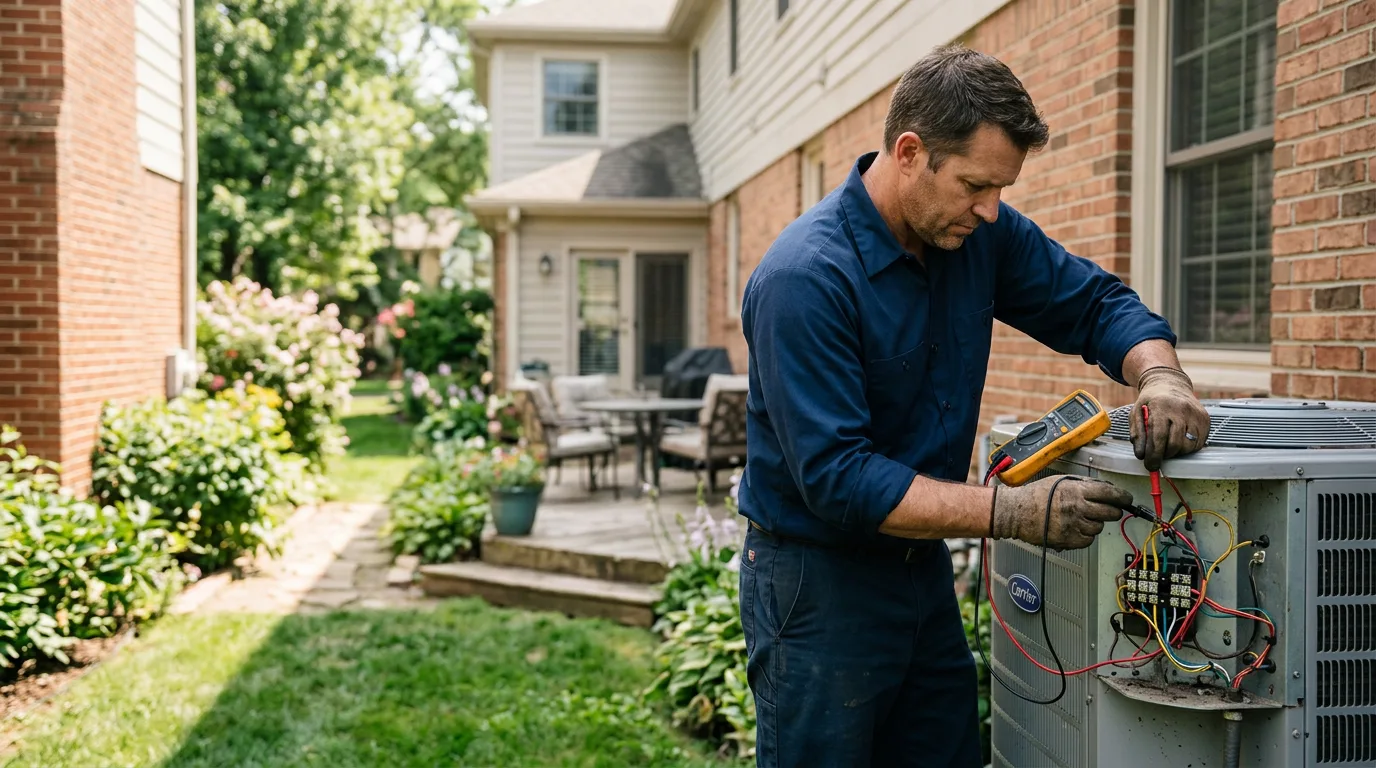 HVAC technician working near Pleasant View, TN